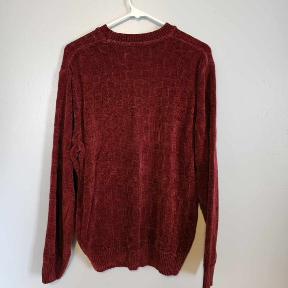 EUC Men's Croft & Barrow Burgundy Sweater (Med) - Picture 4 of 4